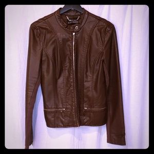 Minus the leather moto jacket. Express. Size M.